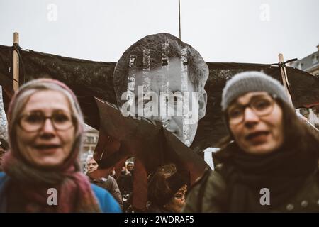 Paris, France. 21st Jan, 2024. © Olivier Donnars/Le Pictorium/MAXPPP - Paris 21/01/2024 ` Credit: MAXPPP/Alamy Live News Stock Photo